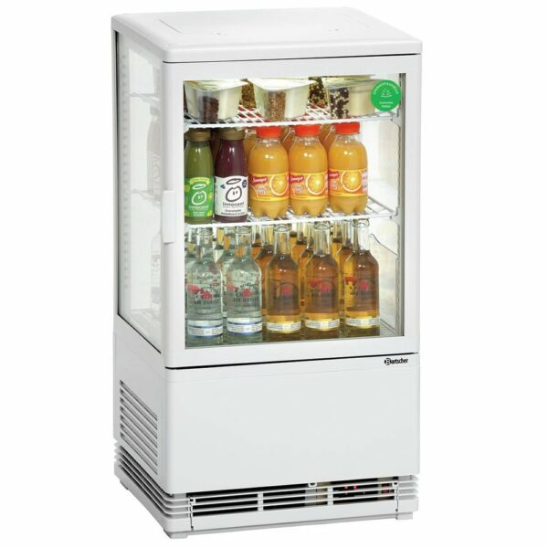 Bartscher Mini-Vetrina refrigerante 58L Bianca